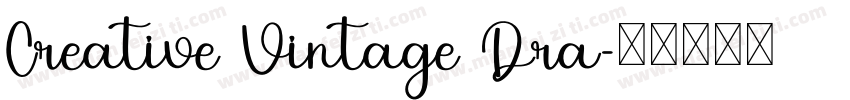 Creative Vintage Dra字体转换